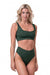 Nebbia Miami Sporty Bikini Bralette 554 - Dark Green - Medium - Bikini Bralette at MySupplementShop by Nebbia