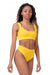 Nebbia Miami Sporty Bikini Bralette 554 - Yellow - Medium - Bikini Bralette at MySupplementShop by Nebbia