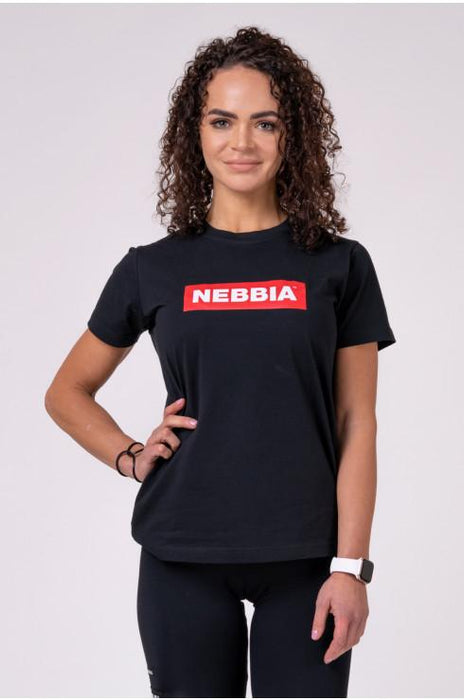 Nebbia NEBBIA Women's T-shirt 592 Black - Medium - T-Shirt at MySupplementShop by Nebbia