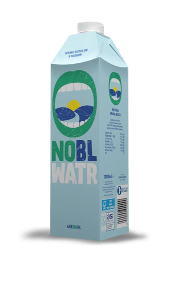 NOBL WATR - Spring Water on a Mission - 6 x 1 Litre - Bottled Water at MySupplementShop by Nobl