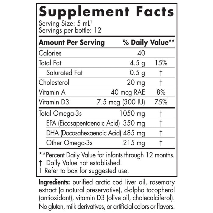 Nordic Naturals Baby's DHA Omega 3 with Vitamin D3 1,050mg 2 fl oz - Health and Wellbeing at MySupplementShop by Nordic Naturals