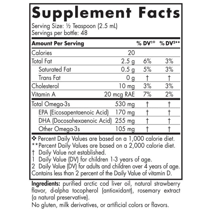 Nordic Naturals Children's DHA 530mg Omega-3 4 fl oz (Strawberry) - Health and Wellbeing at MySupplementShop by Nordic Naturals