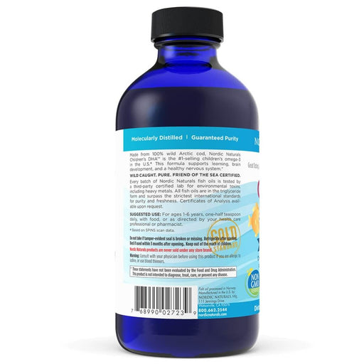 Nordic Naturals Children's DHA 530mg Omega-3 8 fl oz (Strawberry) - Health and Wellbeing at MySupplementShop by Nordic Naturals