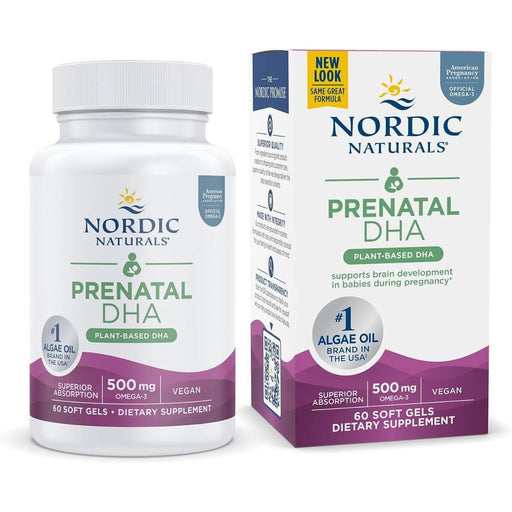 Nordic Naturals Vegan Prenatal DHA 500mg Omega-3 60 Softgels - Vitamins & Minerals at MySupplementShop by Nordic Naturals