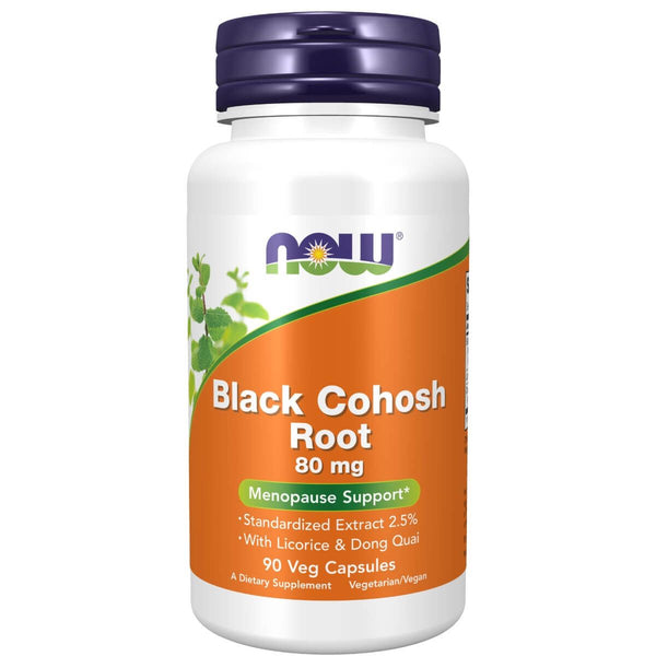 NOW Foods Black Cohosh Root 80 mg 90 Veg Capsules - Supplements for Women at MySupplementShop by NOW Foods