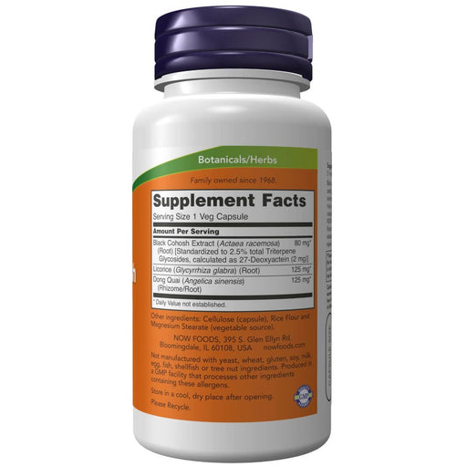 NOW Foods Black Cohosh Root 80 mg 90 Veg Capsules - Supplements for Women at MySupplementShop by NOW Foods