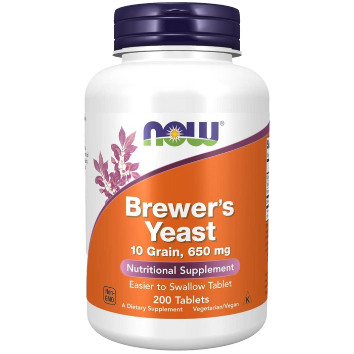 NOW Foods Brewer's Yeast 650 mg 200 Tablets