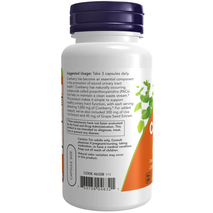 NOW Foods Cranberry with PACs 90 Veg Capsules - Health and Wellbeing at MySupplementShop by NOW Foods