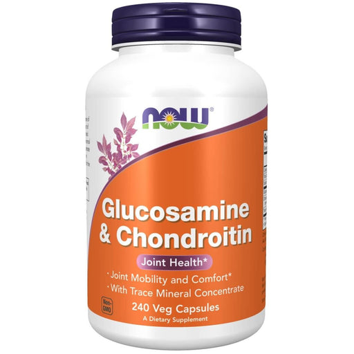 NOW Foods Glucosamine & Chondroitin 240 Capsules - Inflammation at MySupplementShop by NOW Foods