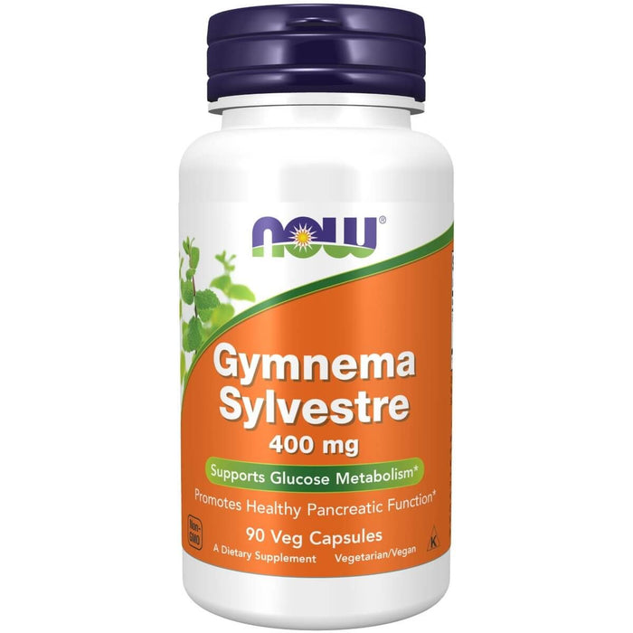 NOW Foods Gymnema Sylvestre 400 mg 90 Veg Capsules - Health and Wellbeing at MySupplementShop by NOW Foods