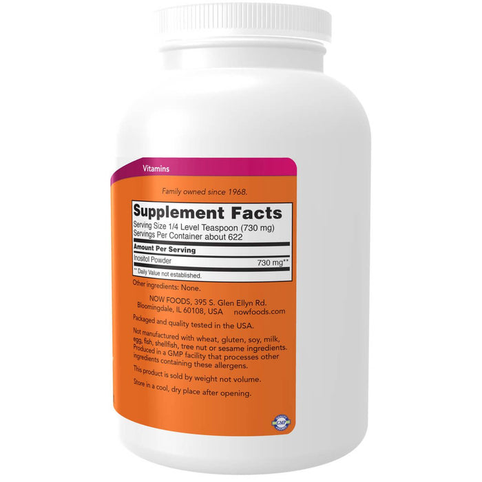 NOW Foods Inositol Powder 1lb - Vitamin B-Complex at MySupplementShop by Now Foods Inositol Powder, 454g