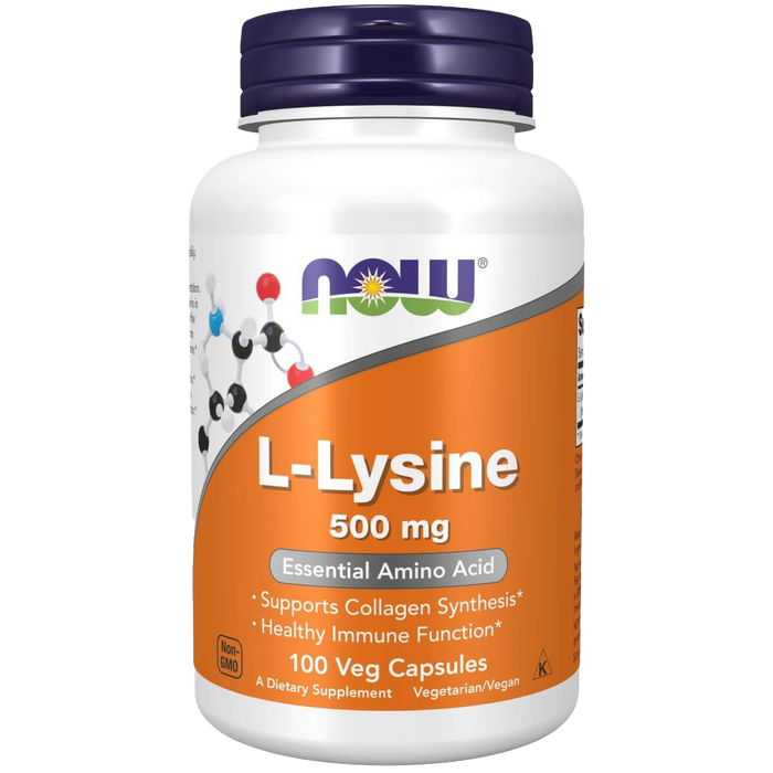 NOW Foods L-Lysine 500 mg 100 Capsules