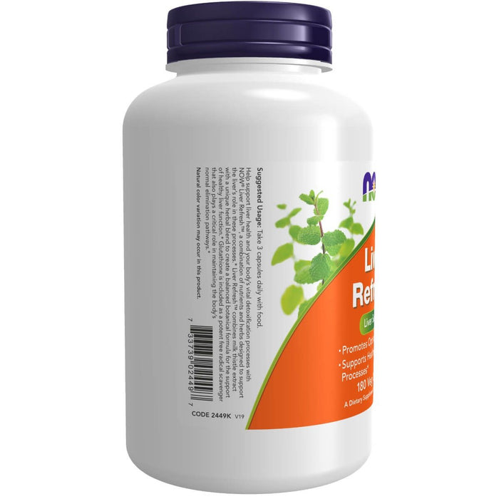 NOW Foods Liver Refresh 180 Veg Capsules - Health and Wellbeing at MySupplementShop by NOW Foods