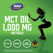 NOW Foods MCT (Medium-chain triglycerides) Oil 1,000 mg 150 Softgels - Slimming and Weight Management at MySupplementShop by NOW Foods