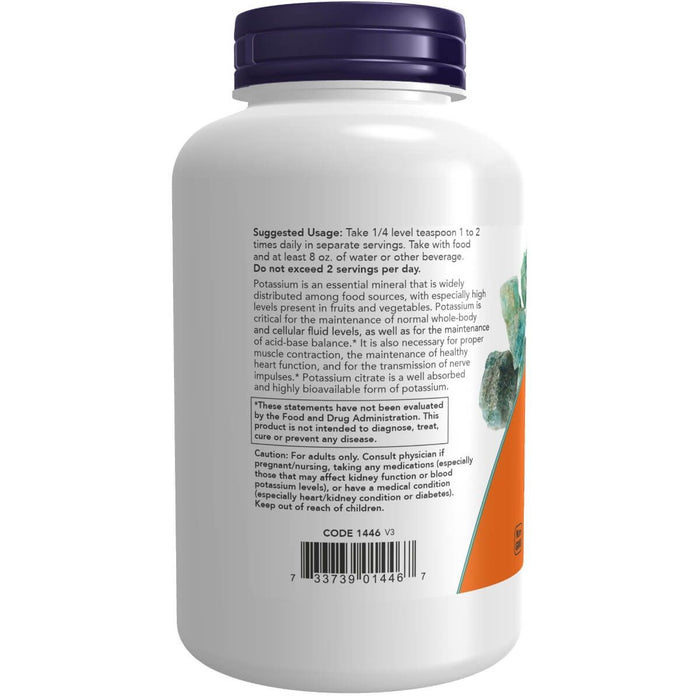 NOW Foods Potassium Citrate Powder 12ox (340g) - Vitamins & Minerals at MySupplementShop by NOW Foods