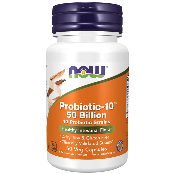 NOW Foods Probiotic-10 50 Billion 50 Veg Capsules