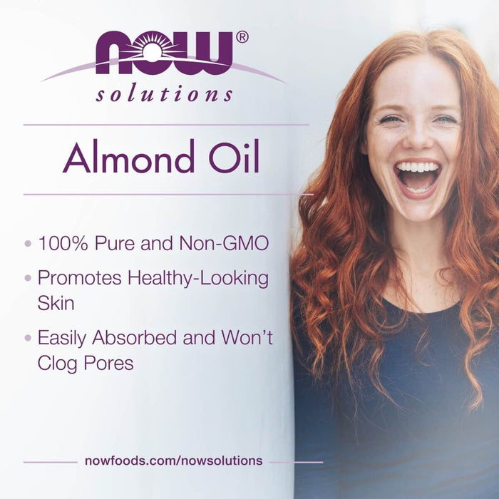 NOW Foods Sweet Almond Oil 16oz (473ml) - Health and Wellbeing at MySupplementShop by NOW Foods