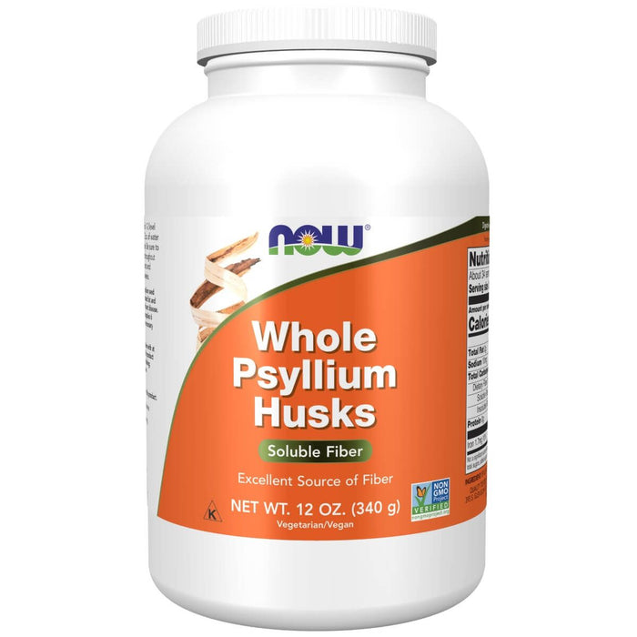 NOW Foods Whole Psyllium Husks 12oz (340g) - Health and Wellbeing at MySupplementShop by NOW Foods