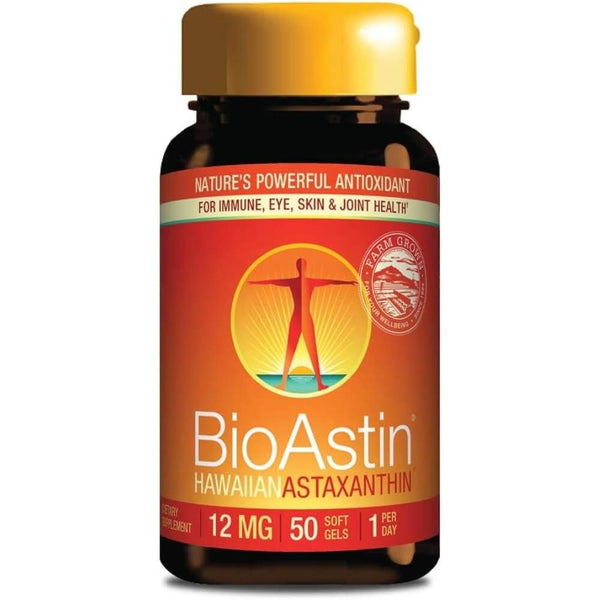 Nutrex BioAstin Hawaiian Astaxanthin 12mg 50 Softgels - Brain & Memory at MySupplementShop by Nutrex