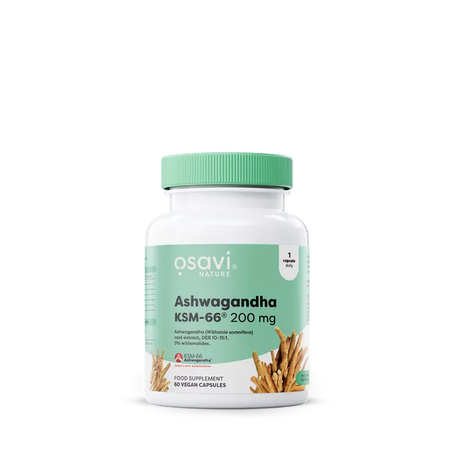 Osavi Ashwagandha KSM-66, 200mg Vegan caps - 60 - Ashwagandha at MySupplementShop by Osavi