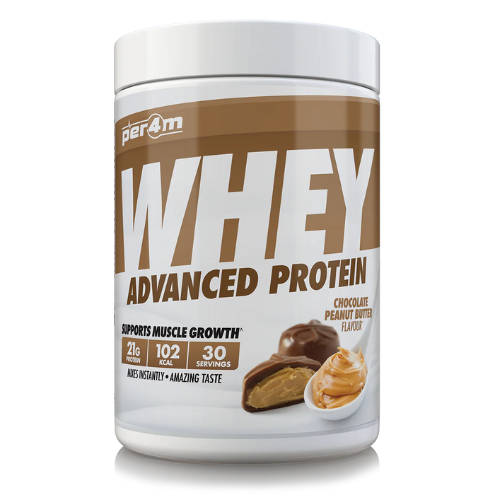 PER4M Whey Protein Powder 900g - 30 Servings | 21g Protein per Serving