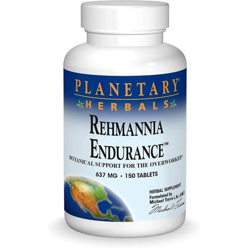 Planetary Herbals Rehmannia Endurance 637mg 150 Tablets - Energy & Vitality at MySupplementShop by Planetary Herbals