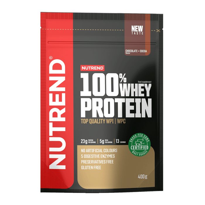 Nutrend 100% Whey Protein Powder | 22.8g Protein & 5g BCAAs | CFM Technology | Gluten-Free