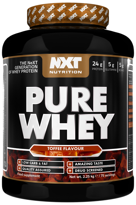 NXT Nutrition Pure Whey 2.25kg - Toffee - Whey Protein at MySupplementShop by Nxt Nutrition