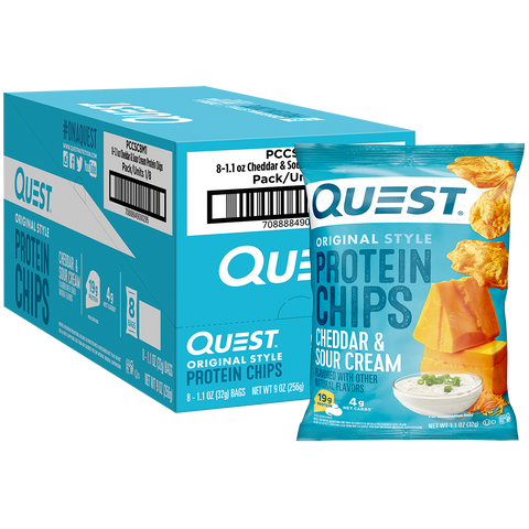 Quest Nutrition Protein Chips 8x32g - Food Cupboard at MySupplementShop by Quest Nutrition