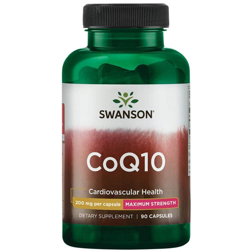 Swanson Coq10 Maximum Strength 200 mg 90 Capsules - Health and Wellbeing at MySupplementShop by Swanson