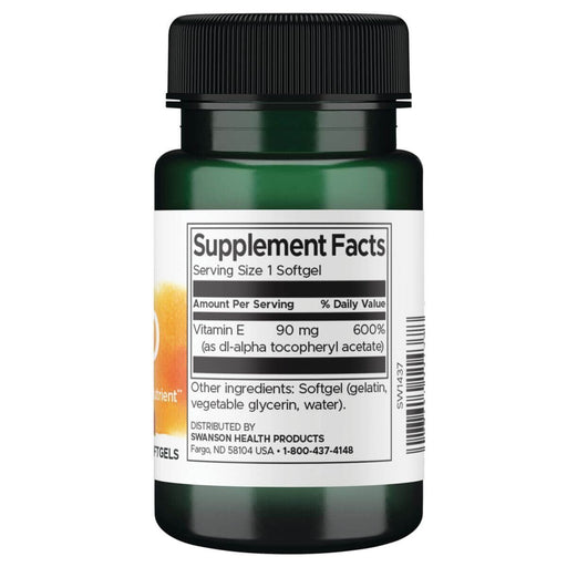 Swanson E-200, 200iu 60 Softgels - Supplements at MySupplementShop by Swanson