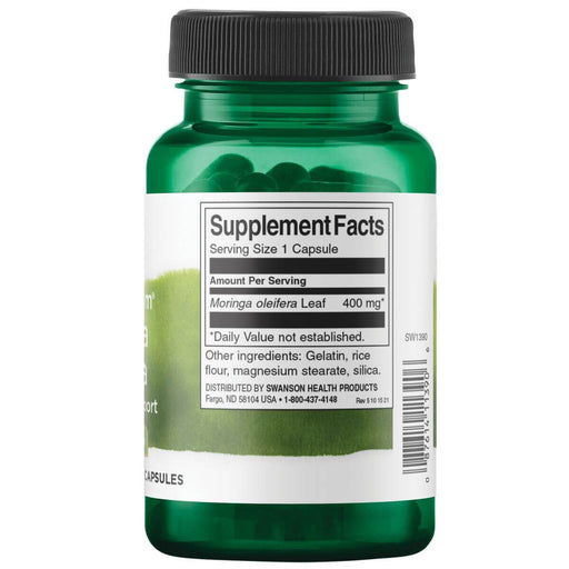 Swanson Full Spectrum Moringa Oleifera 400mg 60 Capsules - Health and Wellbeing at MySupplementShop by Swanson