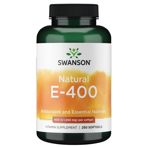 Swanson Natural Vitamin E Natural 400iu (268 mg) 250 Softgels - Vitamins & Minerals at MySupplementShop by Swanson