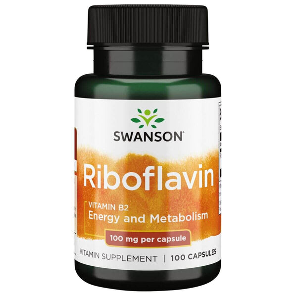 Swanson Riboflavin Vitamin B-2 100 mg 100 Capsules - Vitamins & Minerals at MySupplementShop by Swanson