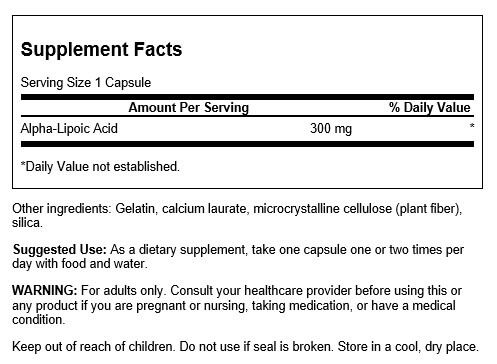 Swanson Ultra Alpha Lipoic Acid 300mg 60 Capsules - Amino Acids and BCAAs at MySupplementShop by Swanson