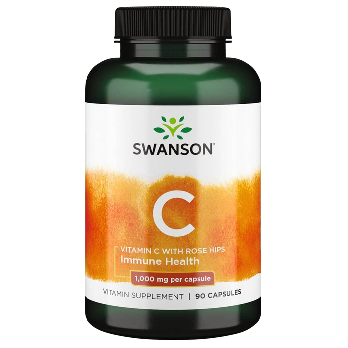 Swanson Vitamin C with Rose Hips 1,000 mg 90 Capsules