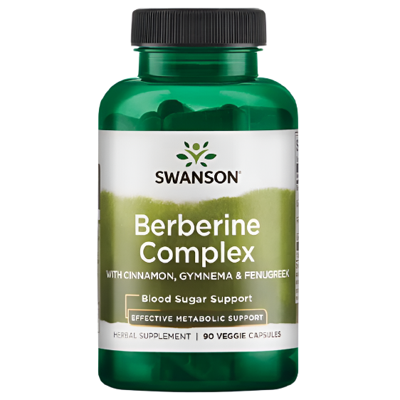 Swanson Berberine Complex with Cinnamon, Gymnema & Fenugreek 90 Vegetarian Capsules