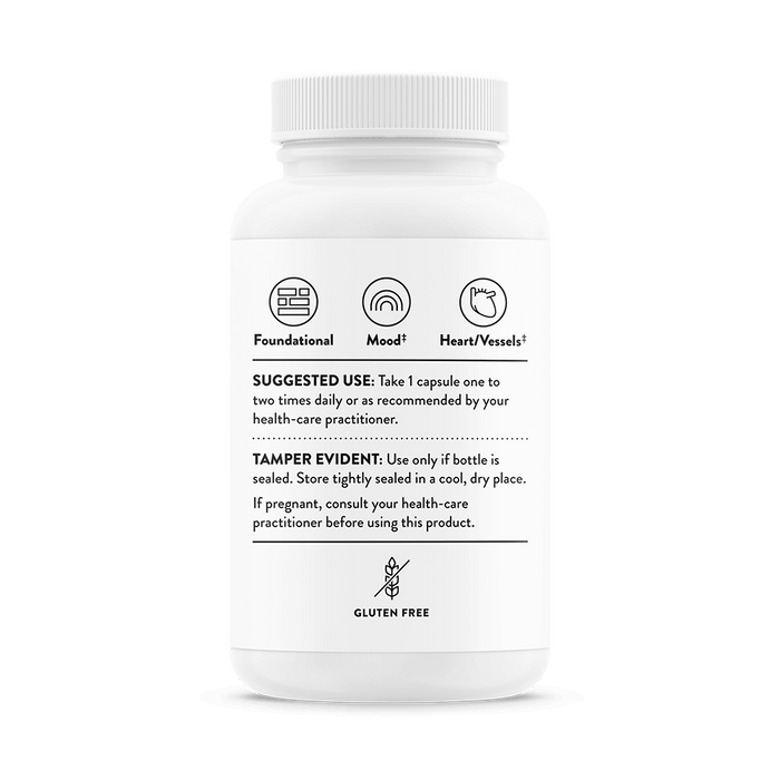 Thorne Research 5-MTHF 5mg (L-5-Methyltetrahydrofolate) 60 Capsules - Energy & Vitality at MySupplementShop by Thorne