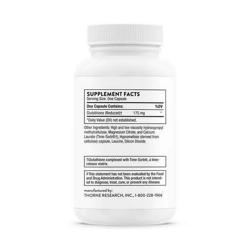 Thorne Research Glutathione-SR 60 Capsules - Liver Support at MySupplementShop by Thorne