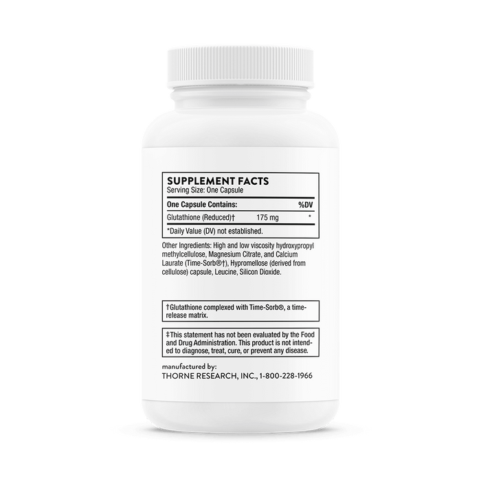 Thorne Research Glutathione-SR 60 Capsules - Liver Support at MySupplementShop by Thorne