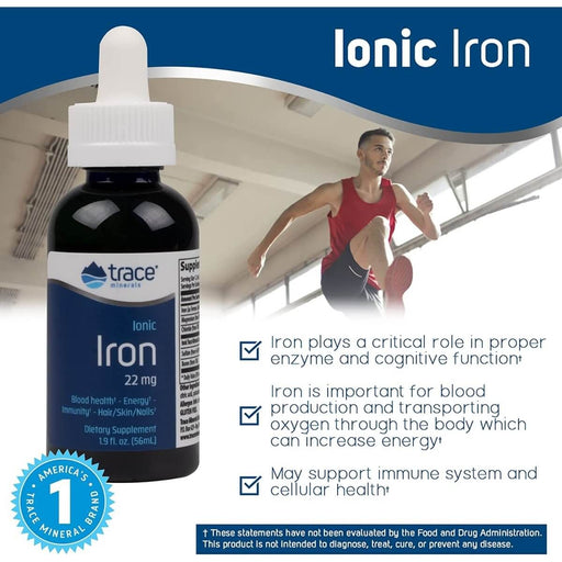 Trace Minerals Liquid Ionic Iron (22 mg) 1.90 oz - Sports Nutrition at MySupplementShop by Trace Minerals