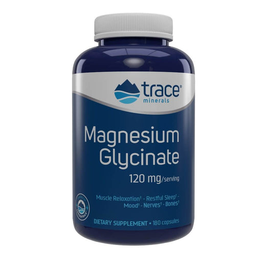 Trace Minerals Magnesium Glycinate 120mg 180 Capsules - Muscle Health at MySupplementShop by Trace Minerals