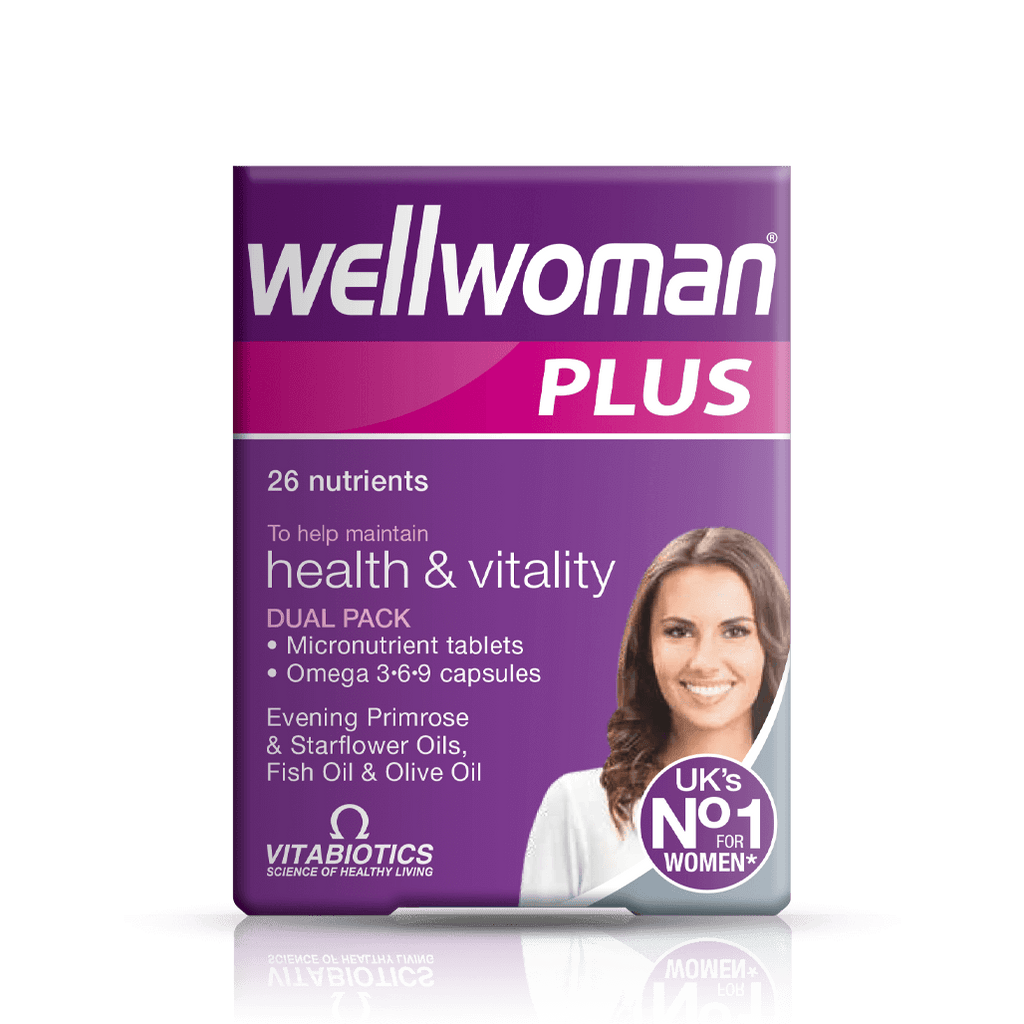 Vitabiotics Wellwoman Plus Omega 3.6.9 Capsules 28 & 56 Tablets - Multivitamins at MySupplementShop by Vitabiotics