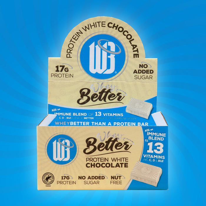 WheyBetter Protein Chocolate 12x75g | Immune Blend of Vitamins - Protein Bar at MySupplementShop by Whey Better