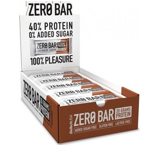 BioTechUSA Zero Bar, Double Chocolate - 20 x 50g - Protein Bars at MySupplementShop by BioTechUSA