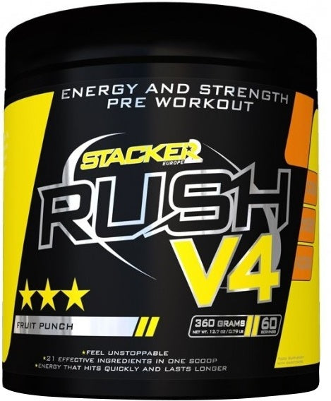 Stacker2 Europe Rush V4 - 180 grams - Fruit Punch - Sports Nutrition at MySupplementShop by Stacker2 Europe