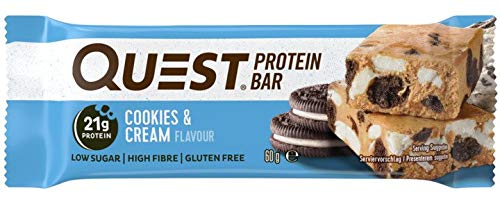 Quest Nutrition Bar 12x60g Cookies & Cream - Sports Nutrition at MySupplementShop by Quest Nutrition