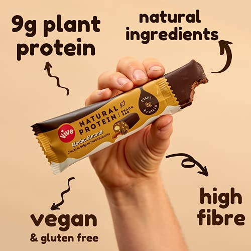 Vive Gluten Free Protein Bars High Protein Snacks Vegan High-Fibre 100% Natural Non-Dairy  12 x 49g - Sports Nutrition at MySupplementShop by Vive