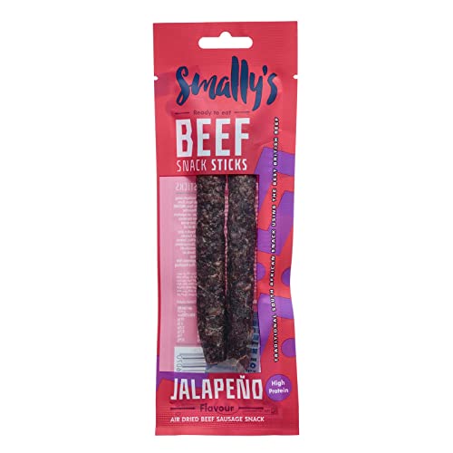 Smally's Beef Snack Sticks 15x40g - Jalapeno - Health Foods at MySupplementShop by Smally's Beef