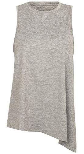 Golds Gym Ladies Angled Vest Grey marl - Vests at MySupplementShop by Gold's Gym